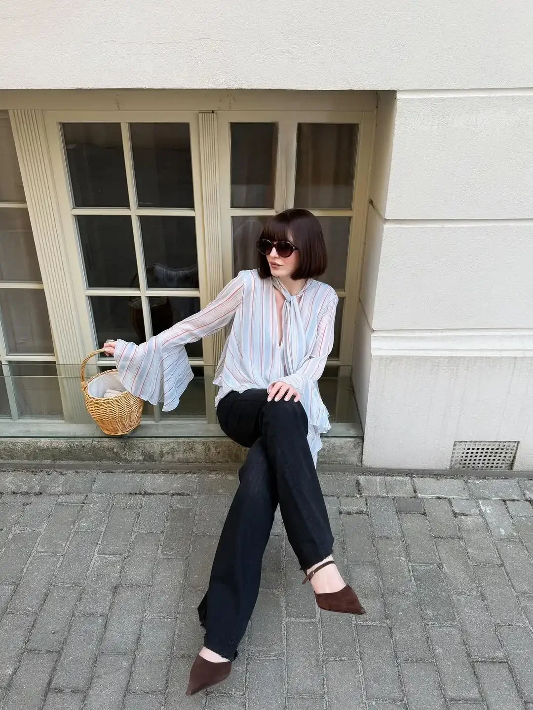 Light Blue Striped Blouse Woman Clothes Neck Tie Flare Long Sleeve Layered Hem Lace-up Tops 2026 Summer Casual Chiffon Top Y2k
Light Blue Striped Blouse Woman Clothes Neck Tie Flare Long Sleeve Layered Hem Lace-up Tops 2026 Summer Casual Chiffon Top Y2k