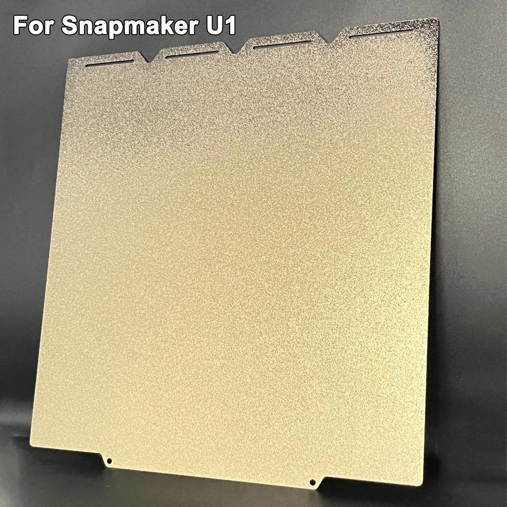 For Snapmaker U1 PEI Plate 276x293mm Build Plate Double Sided Spring Steel Sheet PEI Powder Coated Sheet 0.5mm Thickness Plate
For Snapmaker U1 PEI Plate 276x293mm Build Plate Double Sided Spring Steel Sheet PEI Powder Coated Sheet 0.5mm Thickness Plate
