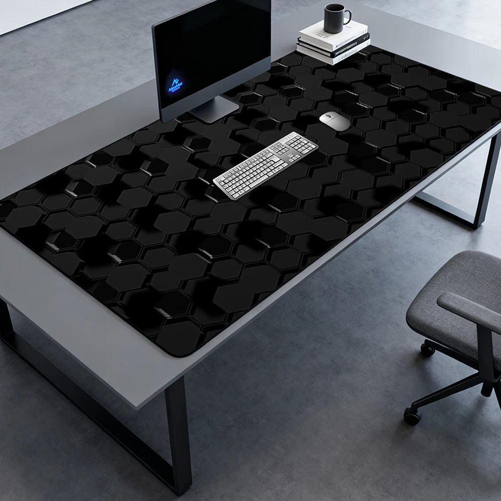 Geometric Mouse Pad Gamer Mat 140x60 Hexagon Black Mousepad Nonslip Mousemat Pattern Playmat Full Desk Mat Desk Accessories
Geometric Mouse Pad Gamer Mat 140x60 Hexagon Black Mousepad Nonslip Mousemat Pattern Playmat Full Desk Mat Desk Accessories