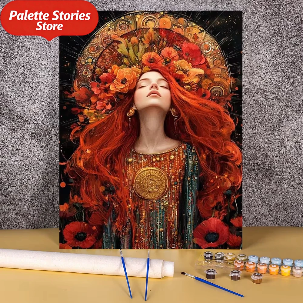 Картина маслом: Красношеврёстая Богиня с цветочным головным убором. Картина по номерам, DIY, ручная роспись акрилом на холсте для дома и спальни.
Картина маслом: Красношеврёстая Богиня с цветочным головным убором. Картина по номерам, DIY, ручная роспись акрилом на холсте для дома и спальни.