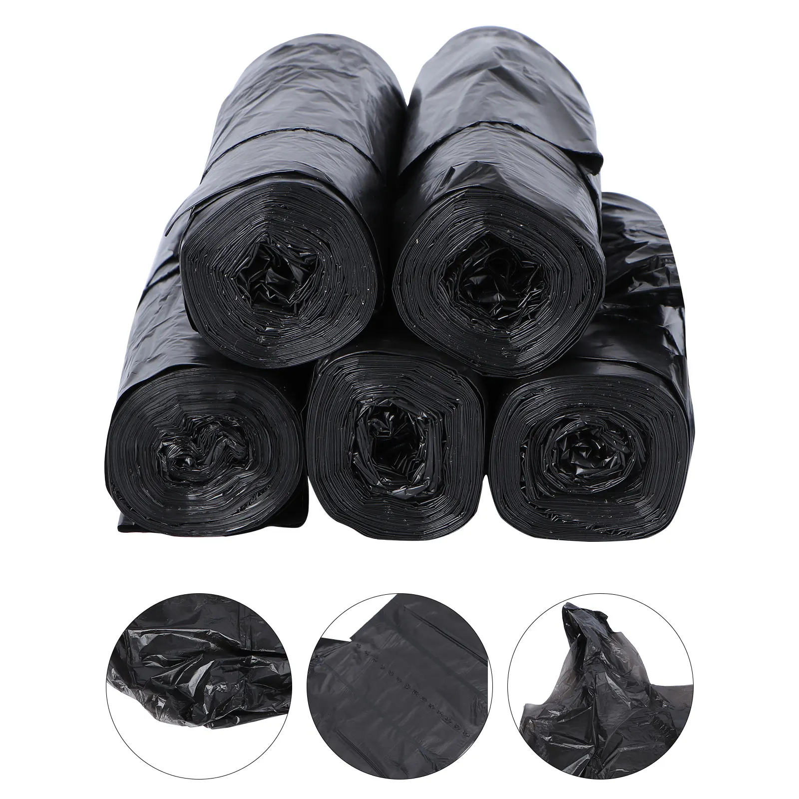 Trash 5 Rolls Strong Eco Friendly Leak Proof Black Rubbish Large Capacity Portable Garbage Bags Home Office Handled
Trash 5 Rolls Strong Eco Friendly Leak Proof Black Rubbish Large Capacity Portable Garbage Bags Home Office Handled