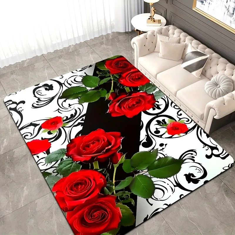 1PC Rose Pattern Kitchen Rugs Non-Slip Home Door Mats Pop design Bathroom Rugs Bath Mat Carpet for Home Sink Laundry Decor
1PC Rose Pattern Kitchen Rugs Non-Slip Home Door Mats Pop design Bathroom Rugs Bath Mat Carpet for Home Sink Laundry Decor