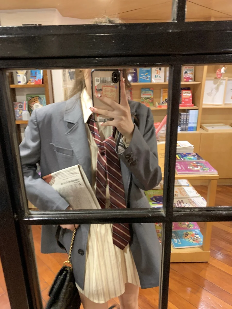 ey Casual Texture Suit Women's Versatile Slimming Outerwear Pinky Piggy Simple Reply Sli Commute Sle Long Sve Coat
ey Casual Texture Suit Women's Versatile Slimming Outerwear Pinky Piggy Simple Reply Sli Commute Sle Long Sve Coat