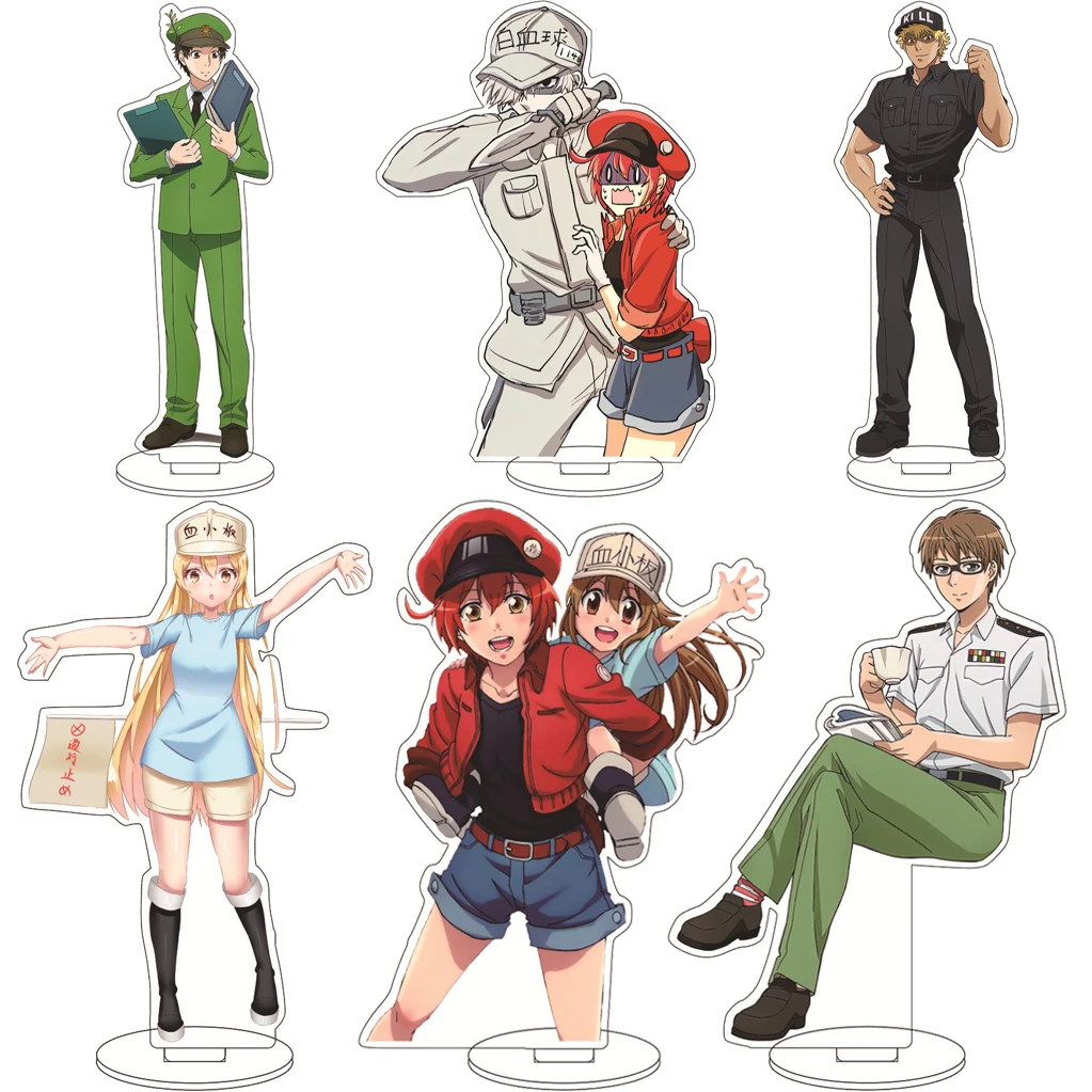 16CM Anime Cells at Work! Kesshoban Red Blood Cell White Blood Cell Macrophage Cos Acrylic Figure Stand Chrismas Gifts Ornaments
16CM Anime Cells at Work! Kesshoban Red Blood Cell White Blood Cell Macrophage Cos Acrylic Figure Stand Chrismas Gifts Ornaments