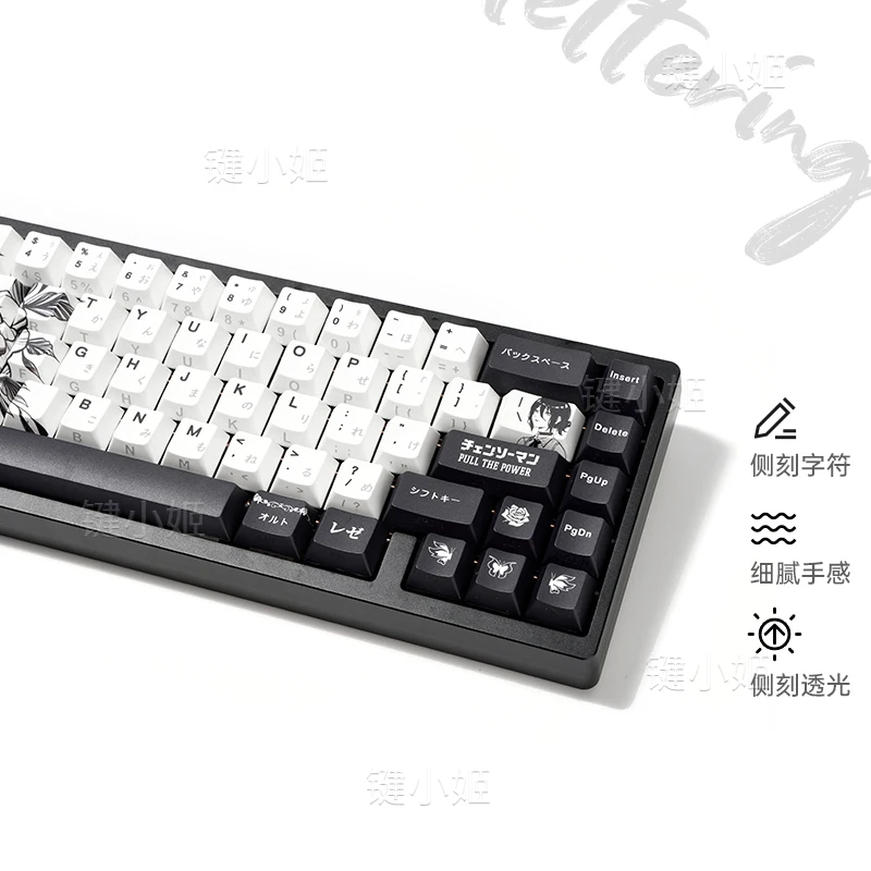Lesse double engraved light transmission personalized keycaps 68/78/108 mechanical keyboard keycaps
Lesse double engraved light transmission personalized keycaps 68/78/108 mechanical keyboard keycaps