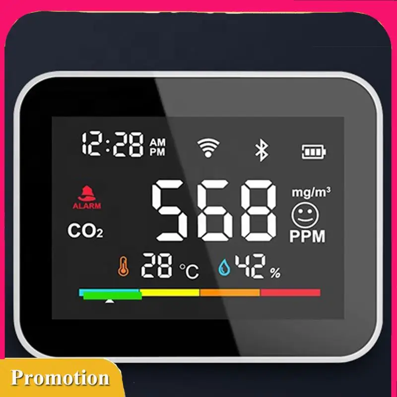 Best Pick Tuya Wifi Smart CO2 Detector CO2 Monitor Meter Co2 Sensor Indoor Agricultural Greenhouse Air Humiture Sensor Monitor
Best Pick Tuya Wifi Smart CO2 Detector CO2 Monitor Meter Co2 Sensor Indoor Agricultural Greenhouse Air Humiture Sensor Monitor