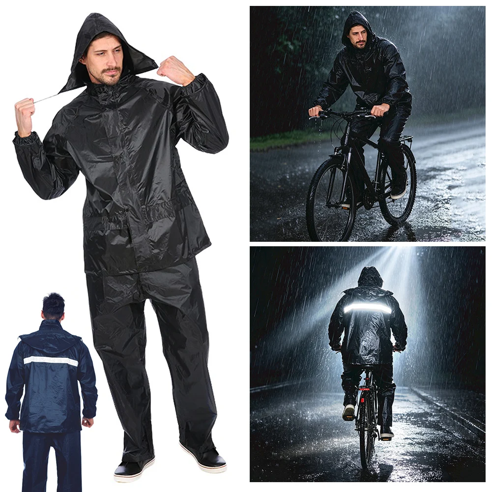 Rainsuit With Jacket Pants Waterproof Windproof Raincoat Suit For Adults Teens 5
Rainsuit With Jacket Pants Waterproof Windproof Raincoat Suit For Adults Teens 5