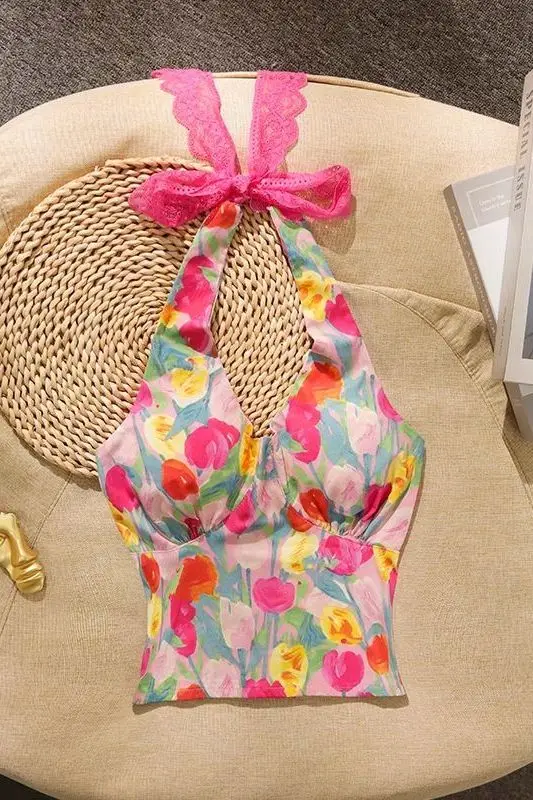 Women's Dopamine Beachwear Halter Neck Tube Top Backless Bra Built-in Sexy Cute Sweet Spicy Summer Outdoor Sling Top
Women's Dopamine Beachwear Halter Neck Tube Top Backless Bra Built-in Sexy Cute Sweet Spicy Summer Outdoor Sling Top