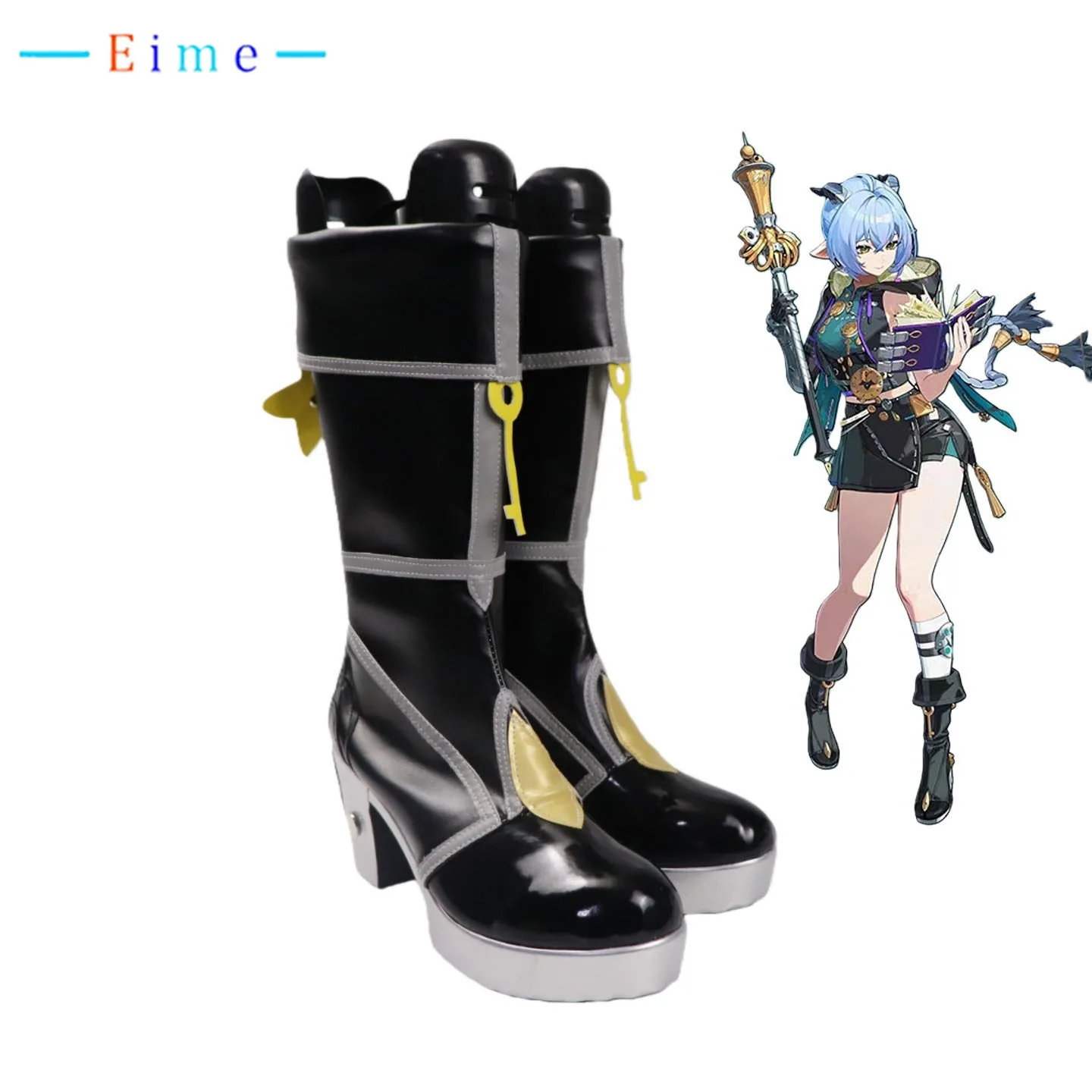 ZZZ Lucia Elowen, обувь для косплея, игра Zenless Zone Zero, черная обувь из искусственной кожи для косплея, вечерние ботинки для Хэллоуина, индивидуальный заказ
ZZZ Lucia Elowen, обувь для косплея, игра Zenless Zone Zero, черная обувь из искусственной кожи для косплея, вечерние ботинки для Хэллоуина, индивидуальный заказ