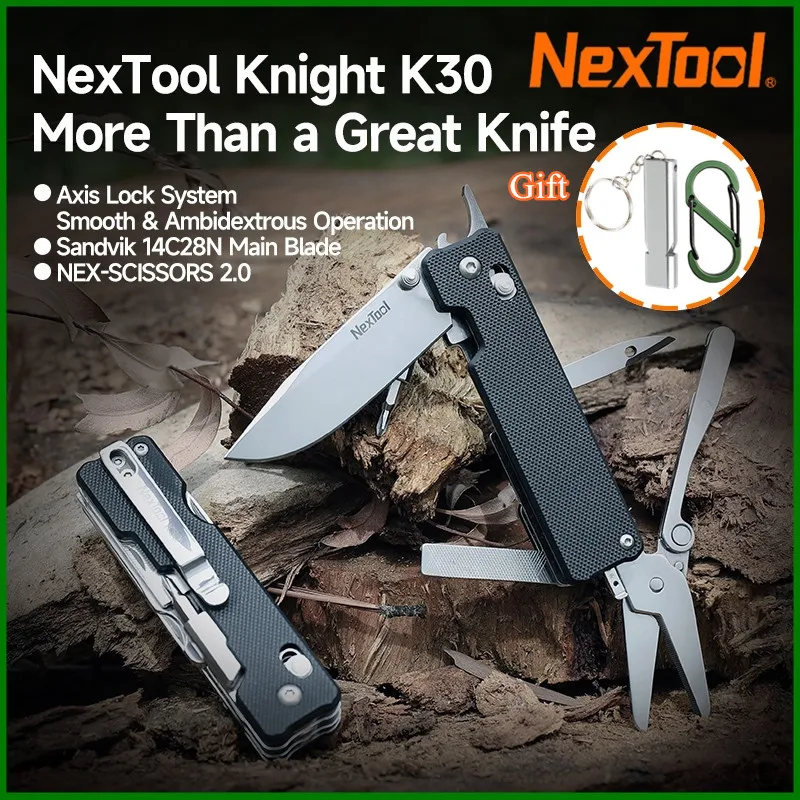 Nextool Knight EDC Knife K30 11 In 1 Pocket Knife EDC Multi-tool Outdoor Folding Knife Mini Portable Folding Scissors Hand Tool
Nextool Knight EDC Knife K30 11 In 1 Pocket Knife EDC Multi-tool Outdoor Folding Knife Mini Portable Folding Scissors Hand Tool