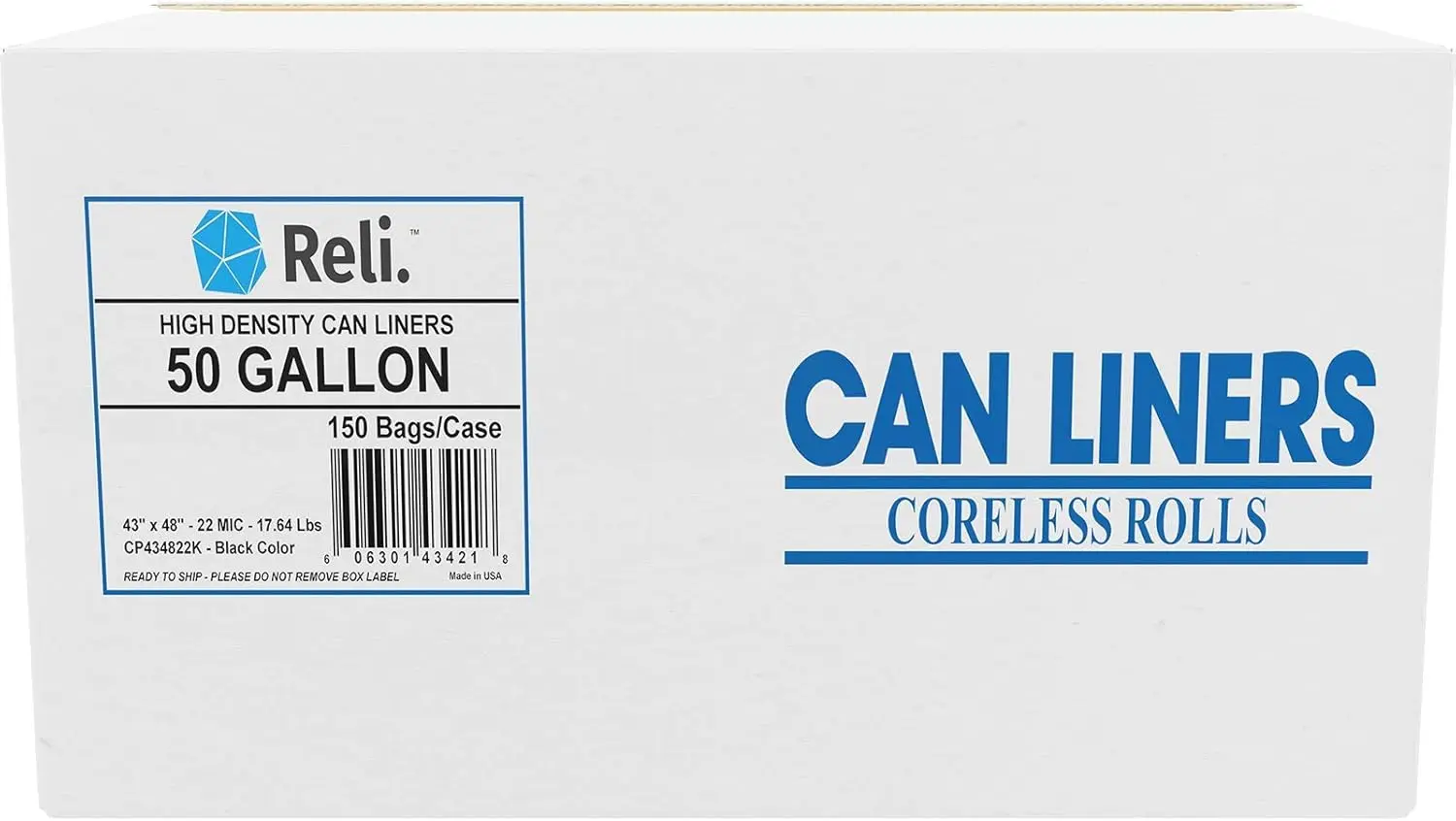 50 Gallon Heavy Duty Trash Bags, 150 Count Bulk Pack, Leak-Proof & Tear-Resistant for Large Cans
50 Gallon Heavy Duty Trash Bags, 150 Count Bulk Pack, Leak-Proof & Tear-Resistant for Large Cans