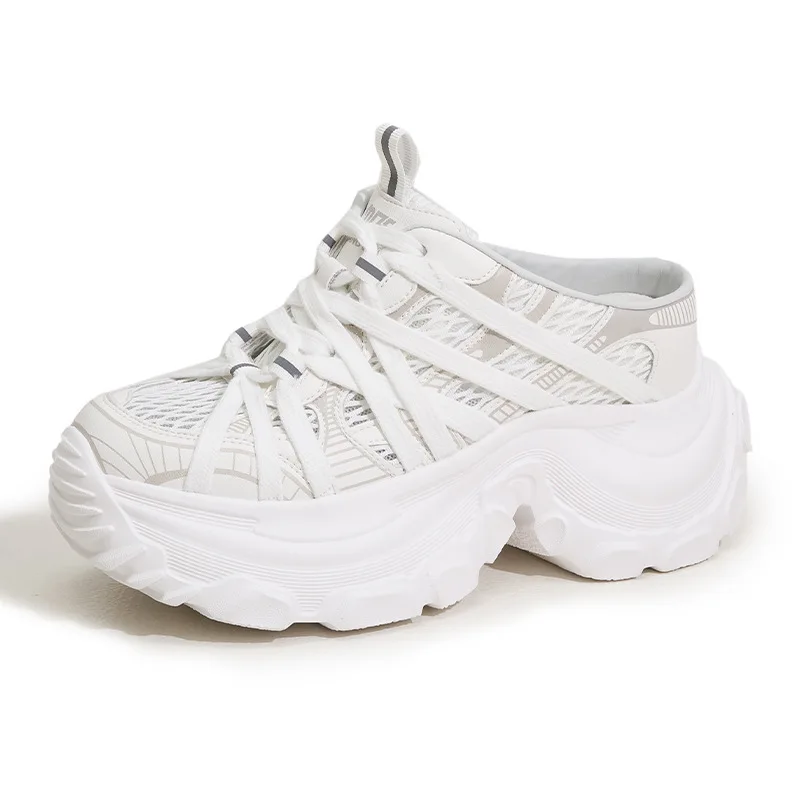 Женская вулканизированная обувь 8 см, лето 2025 года, модные кроссовки на толстой подошве, уличные женские слипоны, кроссовки 
Женская вулканизированная обувь 8 см, лето 2025 года, модные кроссовки на толстой подошве, уличные женские слипоны, кроссовки