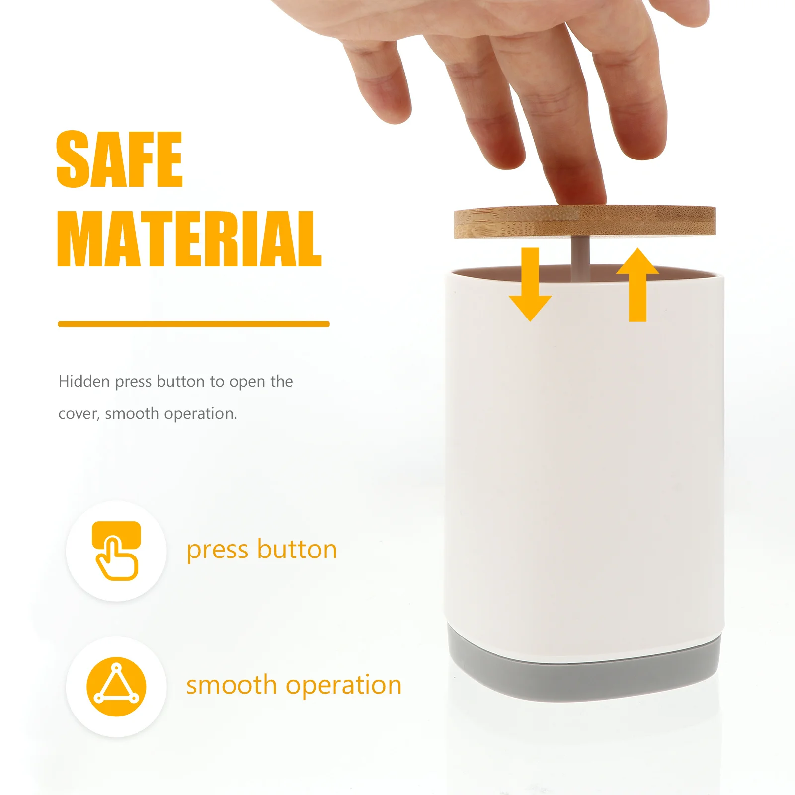 1Pcs Toothpick Holder Press Pop-Up Toothpick Box 4 Compartment Large Capacity Floss Case Cotton Swab Organizer Home Use Grey
1Pcs Toothpick Holder Press Pop-Up Toothpick Box 4 Compartment Large Capacity Floss Case Cotton Swab Organizer Home Use Grey