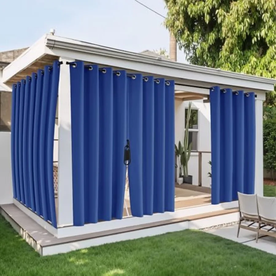 Windproof Outdoor Curtains for Patio with Zipper Connects 2 Panels, Waterporrf and Thermal Gazebo Curtains Top Grommet and Bott
Windproof Outdoor Curtains for Patio with Zipper Connects 2 Panels, Waterporrf and Thermal Gazebo Curtains Top Grommet and Bott