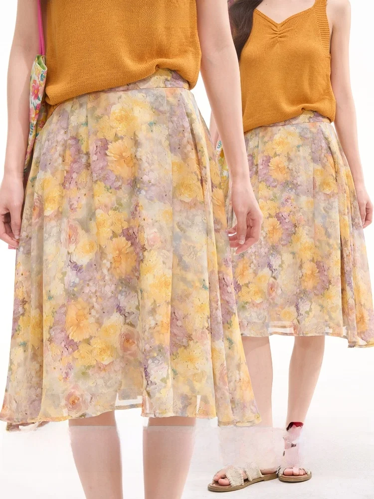 Heme Spring Summer Lightweight A-Line Midi Skirt Floral Print Halter Neckline High Waist Polyester Fabric Garden Oil Painting...
Heme Spring Summer Lightweight A-Line Midi Skirt Floral Print Halter Neckline High Waist Polyester Fabric Garden Oil Painting...