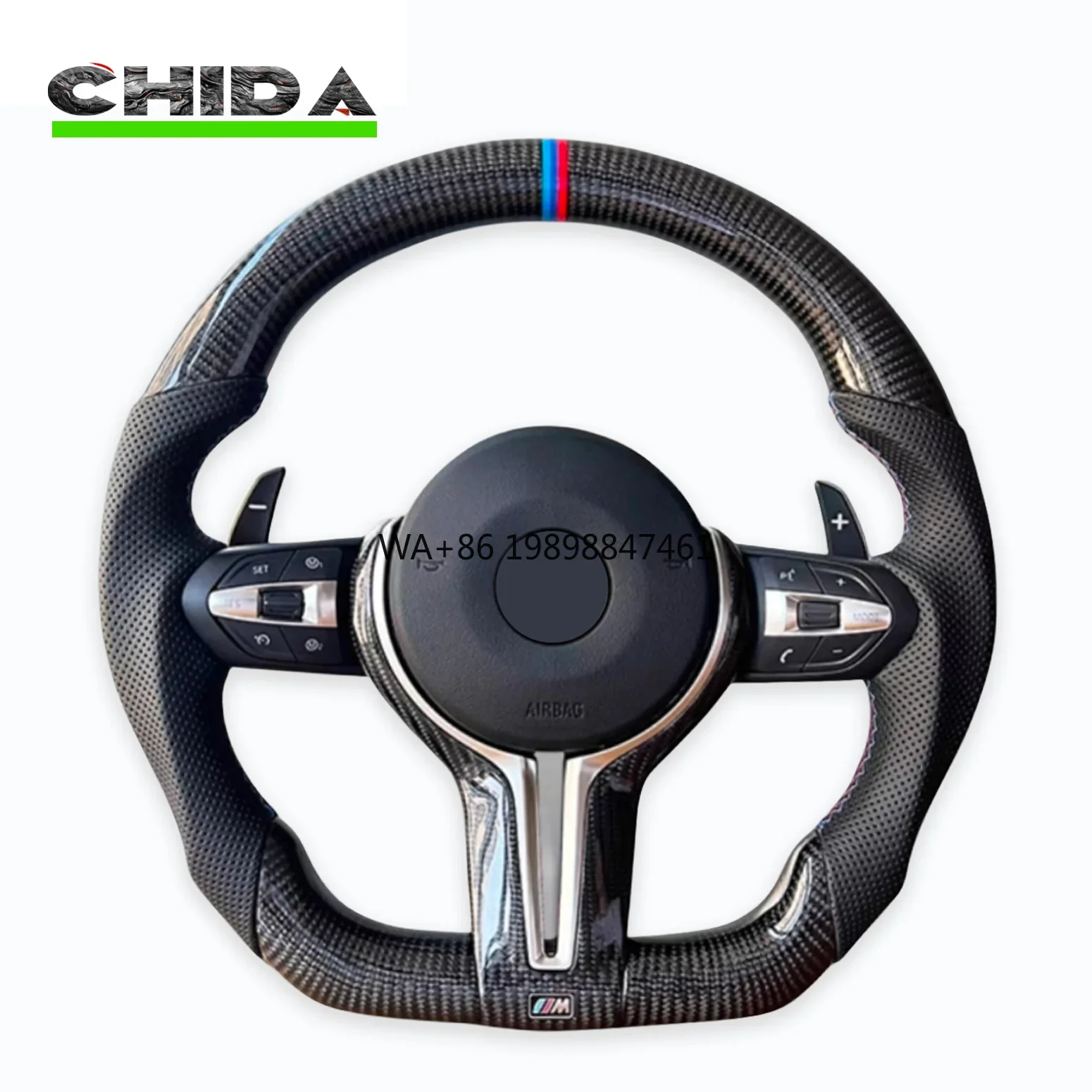 Custom Carbon Fibre Steering Wheel for BMWs E81 E90 E83 E84 F10 F15 F16 F25 F26 F30 F32 F35 F39 F80 F82 G38 G18 X1-X7 1-7 Series
Custom Carbon Fibre Steering Wheel for BMWs E81 E90 E83 E84 F10 F15 F16 F25 F26 F30 F32 F35 F39 F80 F82 G38 G18 X1-X7 1-7 Series