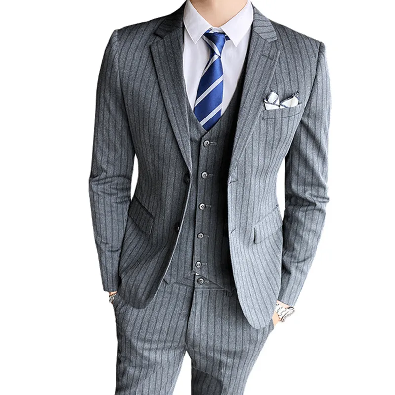 2024 Man Suit Trousers Striped Man's Suit Slim Fit Wedding Groom's Tuxedo Plaid Blazers Prom Jacket Pants Vest Waistcoat
2024 Man Suit Trousers Striped Man's Suit Slim Fit Wedding Groom's Tuxedo Plaid Blazers Prom Jacket Pants Vest Waistcoat