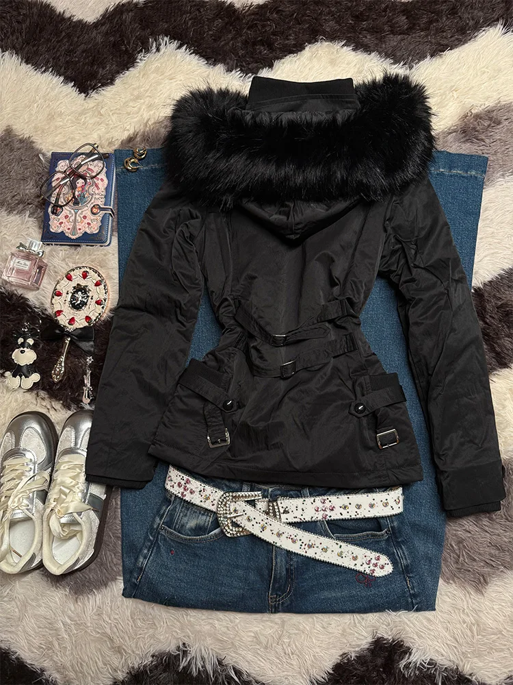 Hua Mo Original American Retro Unique Beautiful Hooded Jaet Women's Autumn Winter Spicy Girl Ele Versatile Bla Jaet
Hua Mo Original American Retro Unique Beautiful Hooded Jaet Women's Autumn Winter Spicy Girl Ele Versatile Bla Jaet