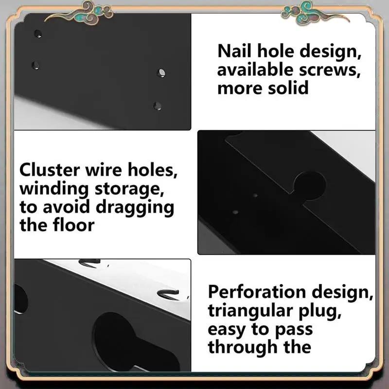 Durable Under Desk Cable Management Tray Self-Adhesive Desk Cable Organizers Perforated Design Cable Hider Strip Holder
Durable Under Desk Cable Management Tray Self-Adhesive Desk Cable Organizers Perforated Design Cable Hider Strip Holder