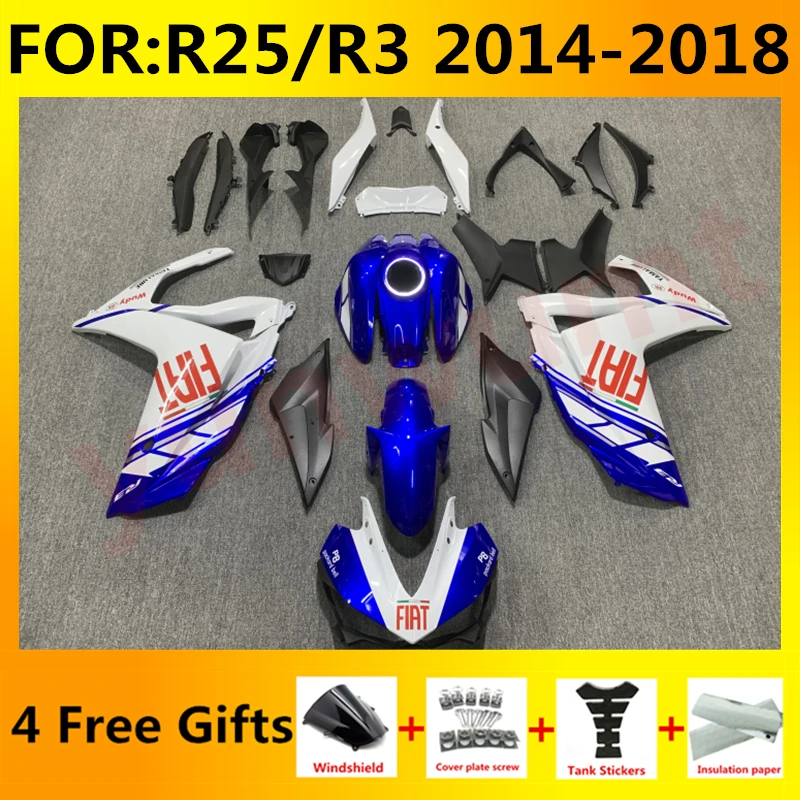 NEW ABS Motorcycle Injection Fairing Kit fit For YZF R25 R3 R 25 3 2015 2016 2017 2018 Bodywork Fairings kits set blue white
NEW ABS Motorcycle Injection Fairing Kit fit For YZF R25 R3 R 25 3 2015 2016 2017 2018 Bodywork Fairings kits set blue white