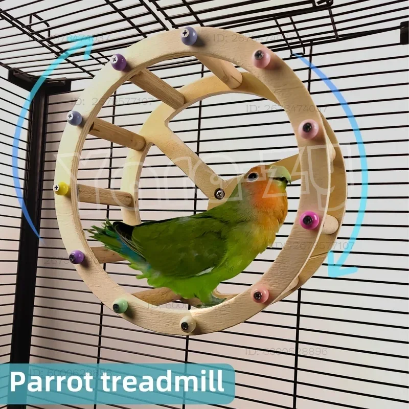 Parrot Bird Running Wheel Toy, Spinning Wheel Treadmill, Puzzle Solving Exercise Equipment
Parrot Bird Running Wheel Toy, Spinning Wheel Treadmill, Puzzle Solving Exercise Equipment