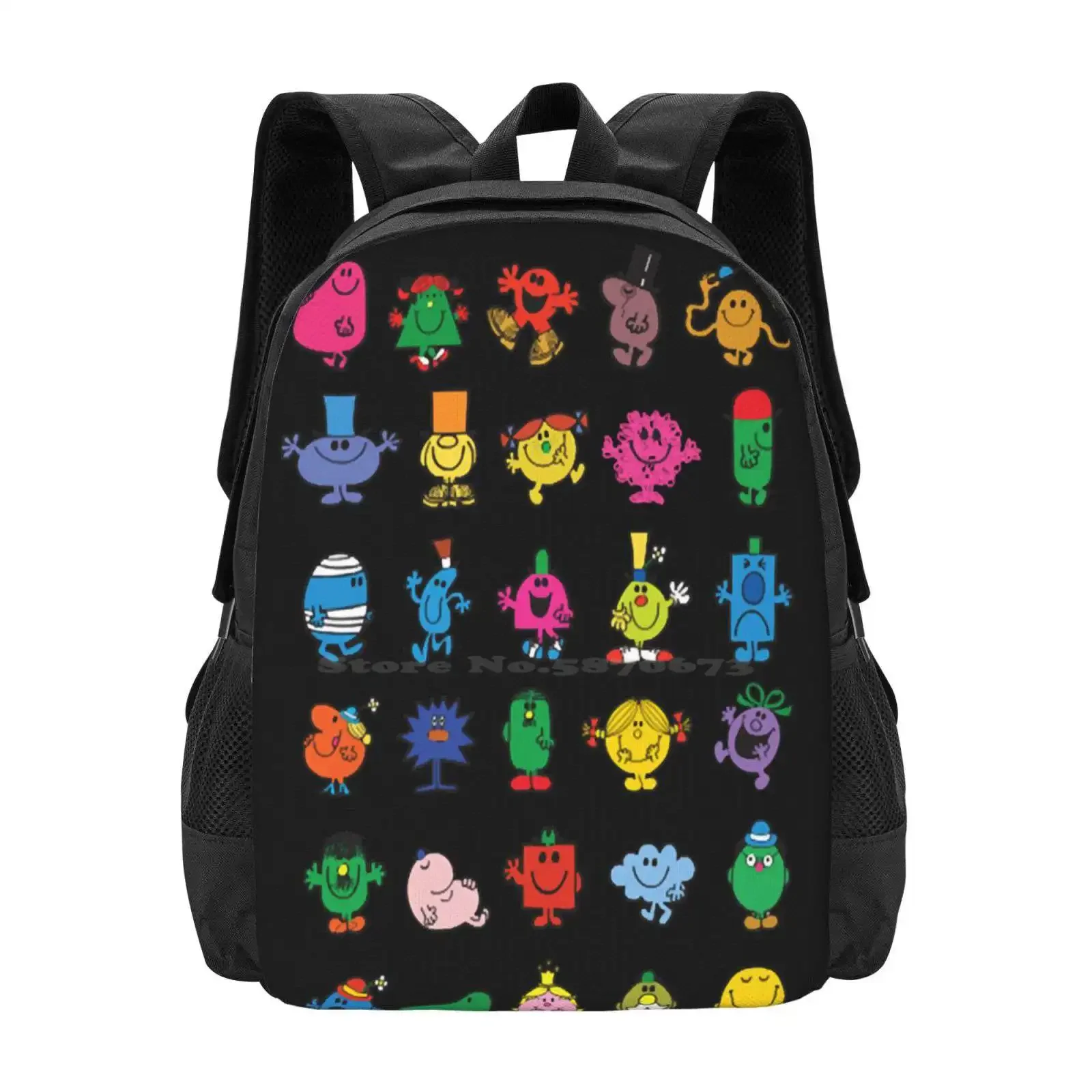 Mr. Men Fashion Pattern Design Travel Laptop School Backpack Bag Books
Mr. Men Fashion Pattern Design Travel Laptop School Backpack Bag Books