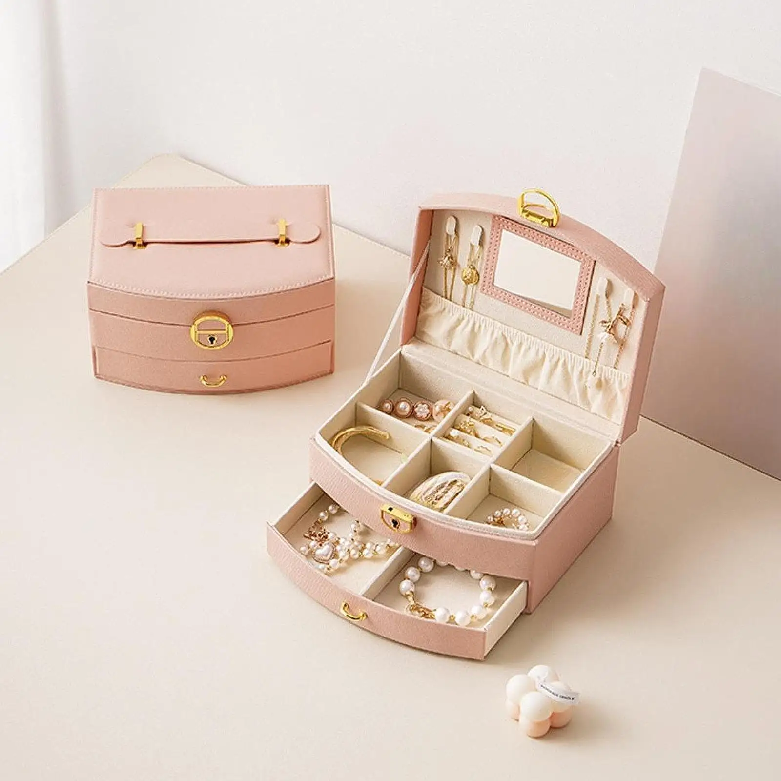 Jewelry Organizer Jewelry Storage Box Hooks on The Lid Stable Jewelry Display Holder Jewelry Case for Rings Watches Earrings
Jewelry Organizer Jewelry Storage Box Hooks on The Lid Stable Jewelry Display Holder Jewelry Case for Rings Watches Earrings
