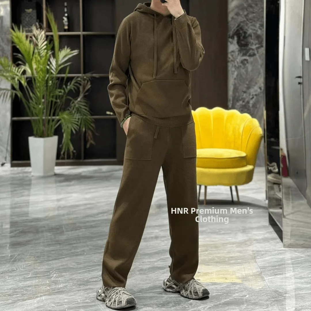 Осенний комплект 2024: роскошный вязаный худи и повседневные брюки, модный спортивный костюм унисекс, комплект из двух предметов с длинными рукавами и длинными брюками
Осенний комплект 2024: роскошный вязаный худи и повседневные брюки, модный спортивный костюм унисекс, комплект из двух предметов с длинными рукавами и длинными брюками