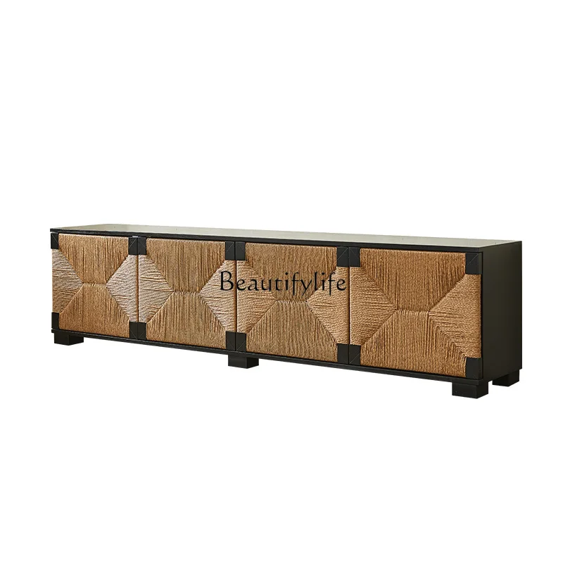 Rattan craftsman medieval wabi-sabi wind solid wood dining side cabinet Nordic style simple locker
Rattan craftsman medieval wabi-sabi wind solid wood dining side cabinet Nordic style simple locker