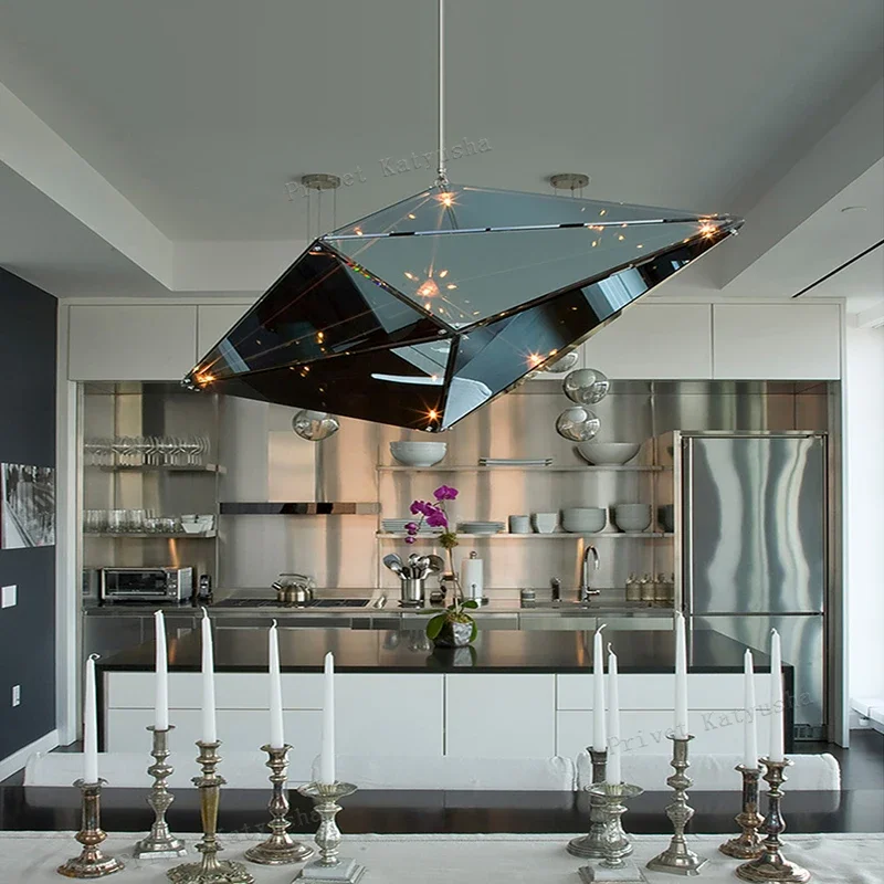 Modern Designer Angular Diamond Ceiling Chandelier 2024 New Glass Hanging Light for Ceiling Home Decor Lustre Dining Room Lamps
Modern Designer Angular Diamond Ceiling Chandelier 2024 New Glass Hanging Light for Ceiling Home Decor Lustre Dining Room Lamps