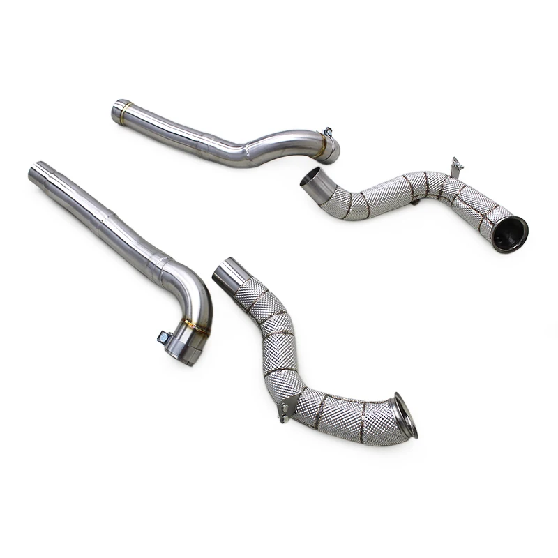 Race Free Flow Downpipe In Stock For Mercedes-Benz AMG GT GTS GTR GTC C190 4.0T 2014-2020 Heat Shield Stainless Steel Exhaust
Race Free Flow Downpipe In Stock For Mercedes-Benz AMG GT GTS GTR GTC C190 4.0T 2014-2020 Heat Shield Stainless Steel Exhaust