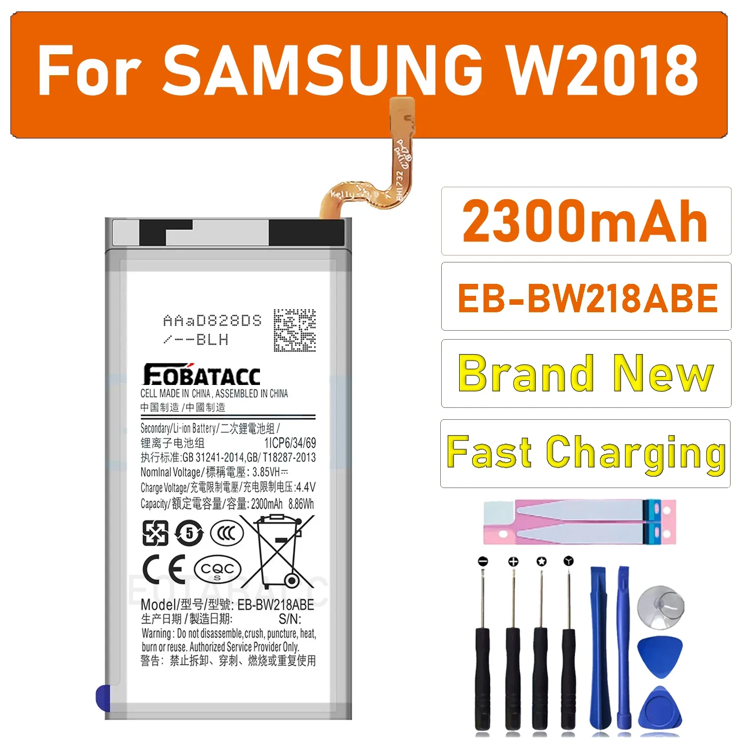 EB-BW218ABE Replacement Battery For Samsung Galaxy Golden 3 2300mAh High Quality Mobile Phone Latest Batteries
EB-BW218ABE Replacement Battery For Samsung Galaxy Golden 3 2300mAh High Quality Mobile Phone Latest Batteries