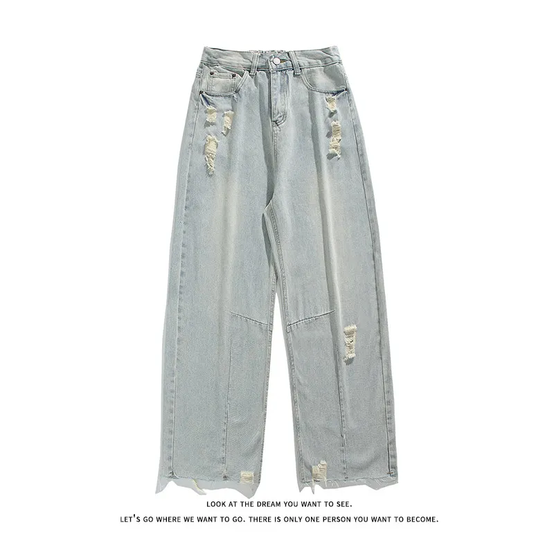 2026 New Autumn Mens Streetwear Blue Vintage Ripped Jeans Slim Fit Wide Leg Pants Baggy Harajuku Denim Trousers M-XXL
2026 New Autumn Mens Streetwear Blue Vintage Ripped Jeans Slim Fit Wide Leg Pants Baggy Harajuku Denim Trousers M-XXL