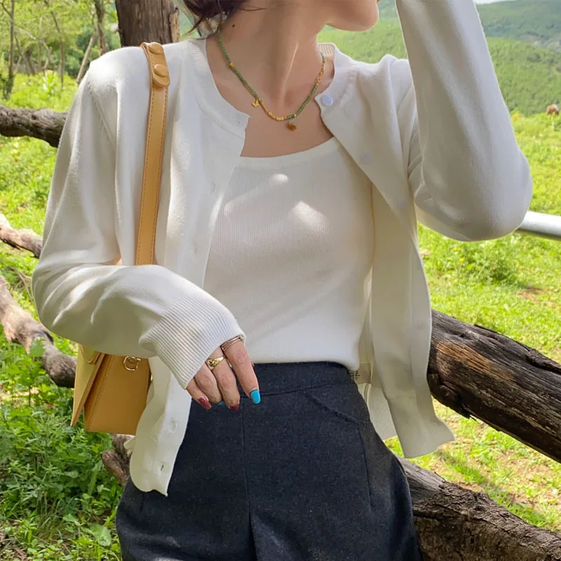 Sueter Feminino New Long Sleeve O-Neck Knitted Sweater Women Cardigans Black Red Knit Sweater Cardigan Women Tops Sweaters Q2080
Sueter Feminino New Long Sleeve O-Neck Knitted Sweater Women Cardigans Black Red Knit Sweater Cardigan Women Tops Sweaters Q2080