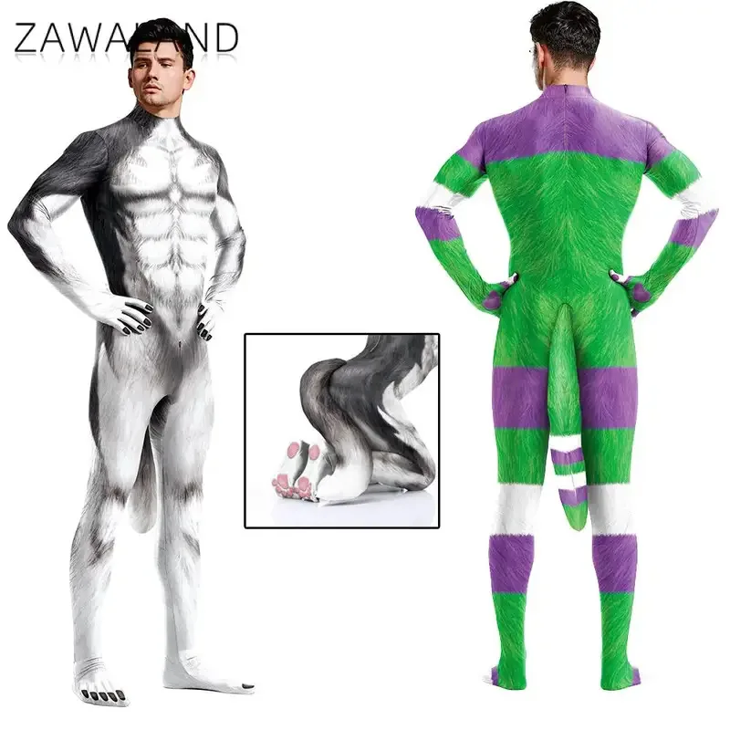 Zawaland Zentai Suit Halloween Purim Cosplay Costume Fox Tail Petsuit Furry Animal Dress Up Jumpsuit Festival Party Clothes
Zawaland Zentai Suit Halloween Purim Cosplay Costume Fox Tail Petsuit Furry Animal Dress Up Jumpsuit Festival Party Clothes