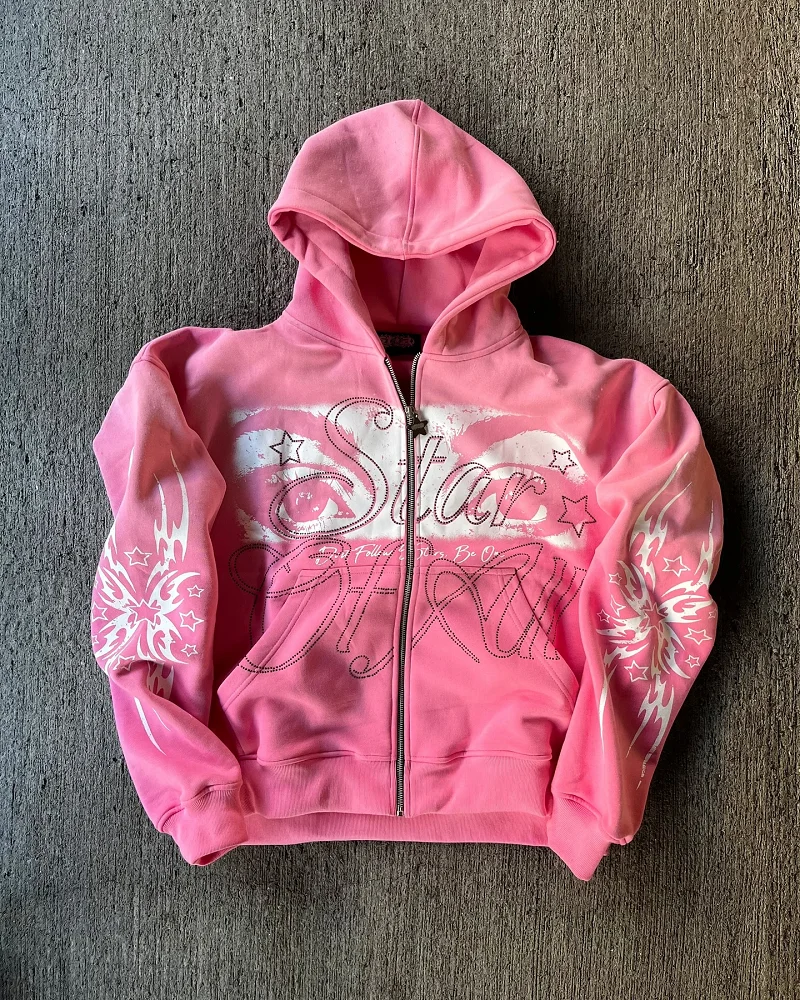 Black printed big eye pattern super large hooded men's Y2k street fashion clothing high street clothing brand zipper sportswear
Black printed big eye pattern super large hooded men's Y2k street fashion clothing high street clothing brand zipper sportswear