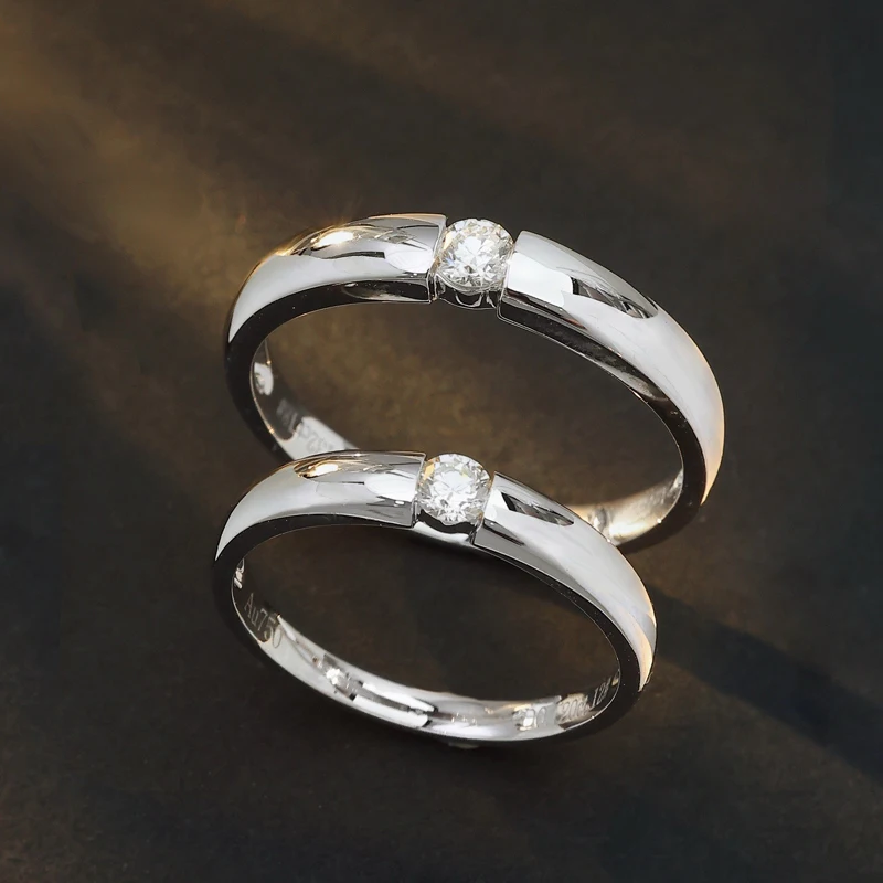 Custom Designer PT950 Platinum Ring Set with Lab-Grown Diamonds – Simple Diamond Accent Couples Engagement & Wedding Rings
Custom Designer PT950 Platinum Ring Set with Lab-Grown Diamonds – Simple Diamond Accent Couples Engagement & Wedding Rings