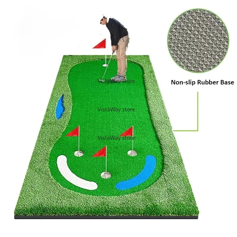 Portable Mini Golf Course Artificial Grass Putter Green Pad Non-Slip Base Backyard Golf Putter Practice Mat
Portable Mini Golf Course Artificial Grass Putter Green Pad Non-Slip Base Backyard Golf Putter Practice Mat