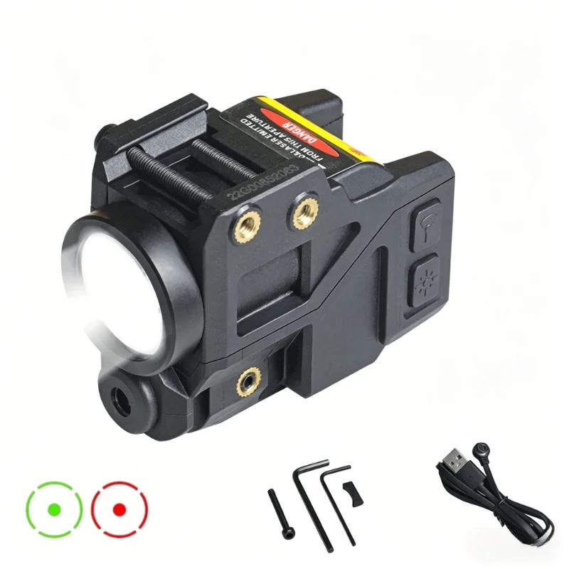 Magnetic Rechargeable LED Flashlight Red Green Dots Sight Combo for Pistol Glock 17 19 with Picatinny Rail Outdoor Hunting
Magnetic Rechargeable LED Flashlight Red Green Dots Sight Combo for Pistol Glock 17 19 with Picatinny Rail Outdoor Hunting