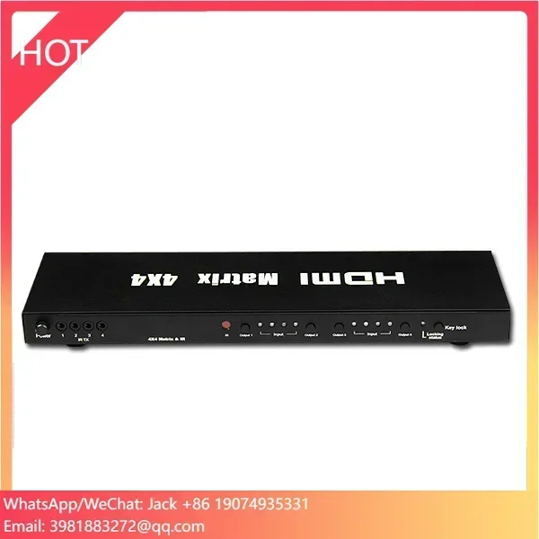 Matrix 4X4 4 Ports Audio/ Video Optical Switch Splitter Mixer
Matrix 4X4 4 Ports Audio/ Video Optical Switch Splitter Mixer