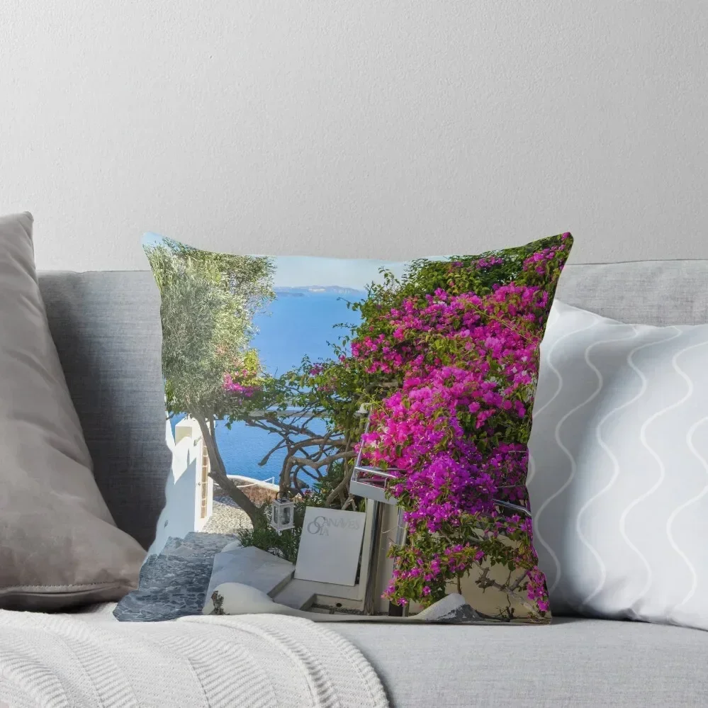 Santorini, Greece, Pink Flowers, Ocean View Throw Pillow Covers For Sofas Ornamental Pillow pillow
Santorini, Greece, Pink Flowers, Ocean View Throw Pillow Covers For Sofas Ornamental Pillow pillow