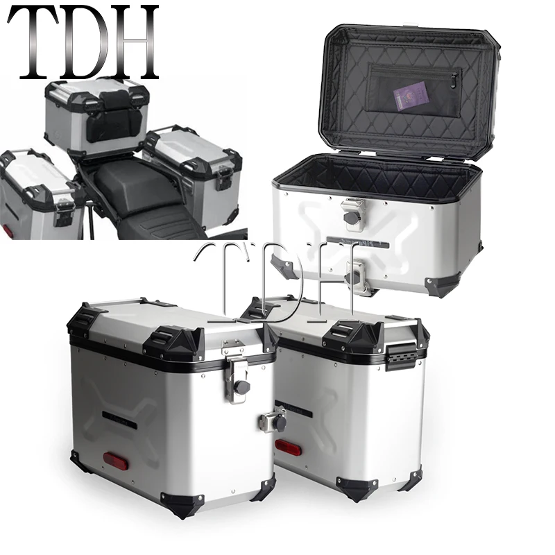 Motorcycle Aluminum Side Luggage Boxes Top Case Box W/ Mount Rack Saddlebag Bracket Kit For Harley Pan America 1250 S 2021-2024
Motorcycle Aluminum Side Luggage Boxes Top Case Box W/ Mount Rack Saddlebag Bracket Kit For Harley Pan America 1250 S 2021-2024