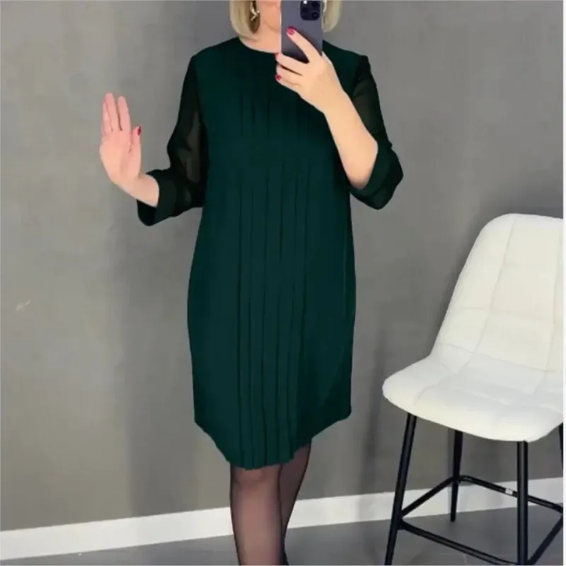 New Dress Women's Summer Fashion Elegant O Neck Solid Casual Office Holiday Party Dresses For Women Robe Femme Women Clothes
New Dress Women's Summer Fashion Elegant O Neck Solid Casual Office Holiday Party Dresses For Women Robe Femme Women Clothes