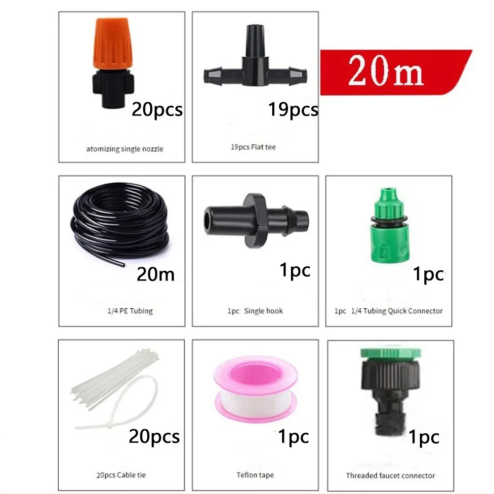 5-30M Automatic Watering Kit Fog Nozzles Plastic Drip Irrigation System Leak-proof Three-Way Lock Micro Irrigation Sprayer
5-30M Automatic Watering Kit Fog Nozzles Plastic Drip Irrigation System Leak-proof Three-Way Lock Micro Irrigation Sprayer