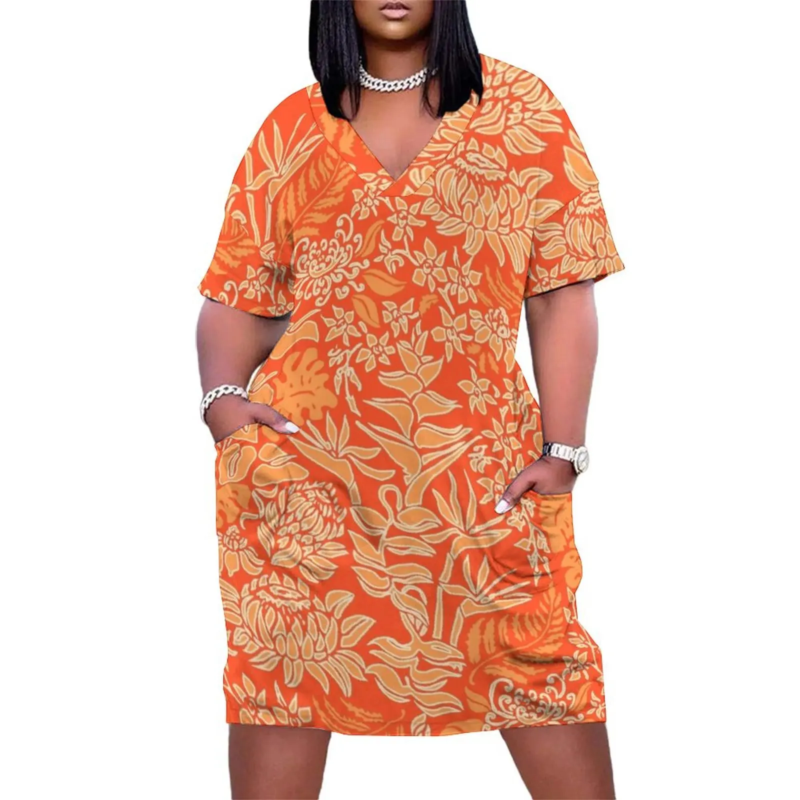 Kauai Morning Hawaiian Protea Floral - Papaya Loose Pocket Dress dress dresses summer dress korean women Bride dresses
Kauai Morning Hawaiian Protea Floral - Papaya Loose Pocket Dress dress dresses summer dress korean women Bride dresses