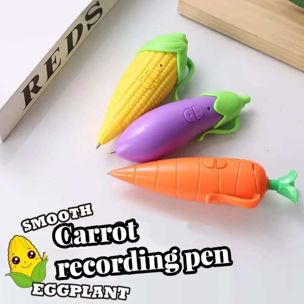 New Portable High Quality Funny Simulation Carrot Voice Recorder Eggplant/Corn Write Graffiti Electronic Sound Ballpoint Pen
New Portable High Quality Funny Simulation Carrot Voice Recorder Eggplant/Corn Write Graffiti Electronic Sound Ballpoint Pen