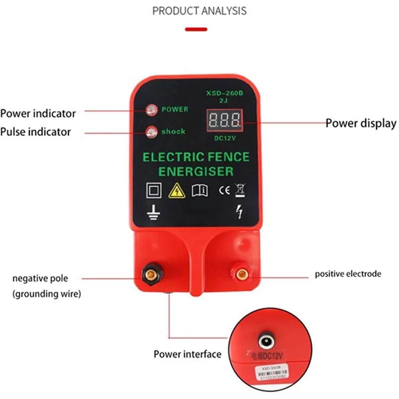 【Superdeals】10KM Electric Fence Livestock High Voltage Pulse Controller Waterproof LCD Display Electric Fence Insulators Durable
【Superdeals】10KM Electric Fence Livestock High Voltage Pulse Controller Waterproof LCD Display Electric Fence Insulators Durable