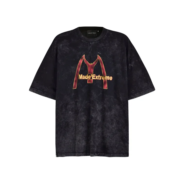 MADE EXTREME Beauty Old Letter Print Loose Wash Short Sleeve T-shirt Top Streetwear Oversized T Shirt
MADE EXTREME Beauty Old Letter Print Loose Wash Short Sleeve T-shirt Top Streetwear Oversized T Shirt