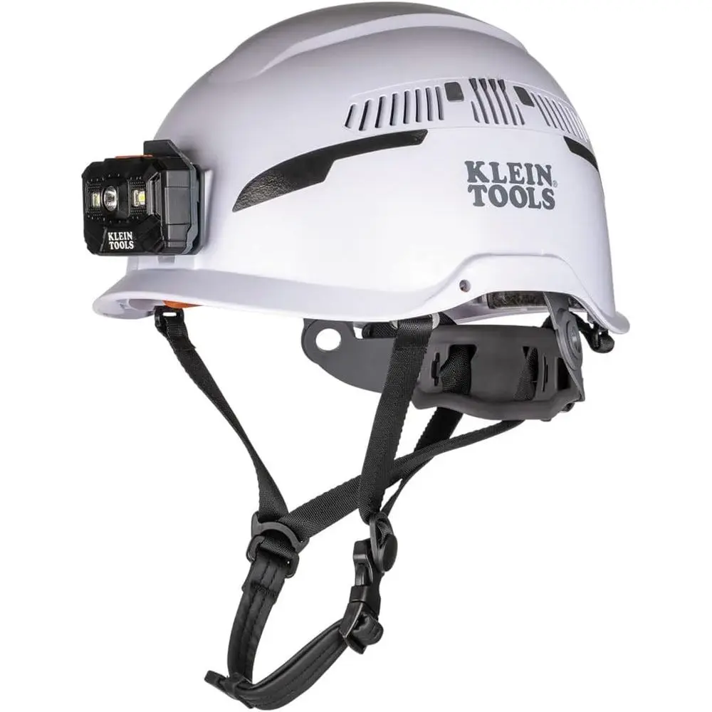 Rechargeable LED Vented Safety Helmet, Class C, White
Rechargeable LED Vented Safety Helmet, Class C, White