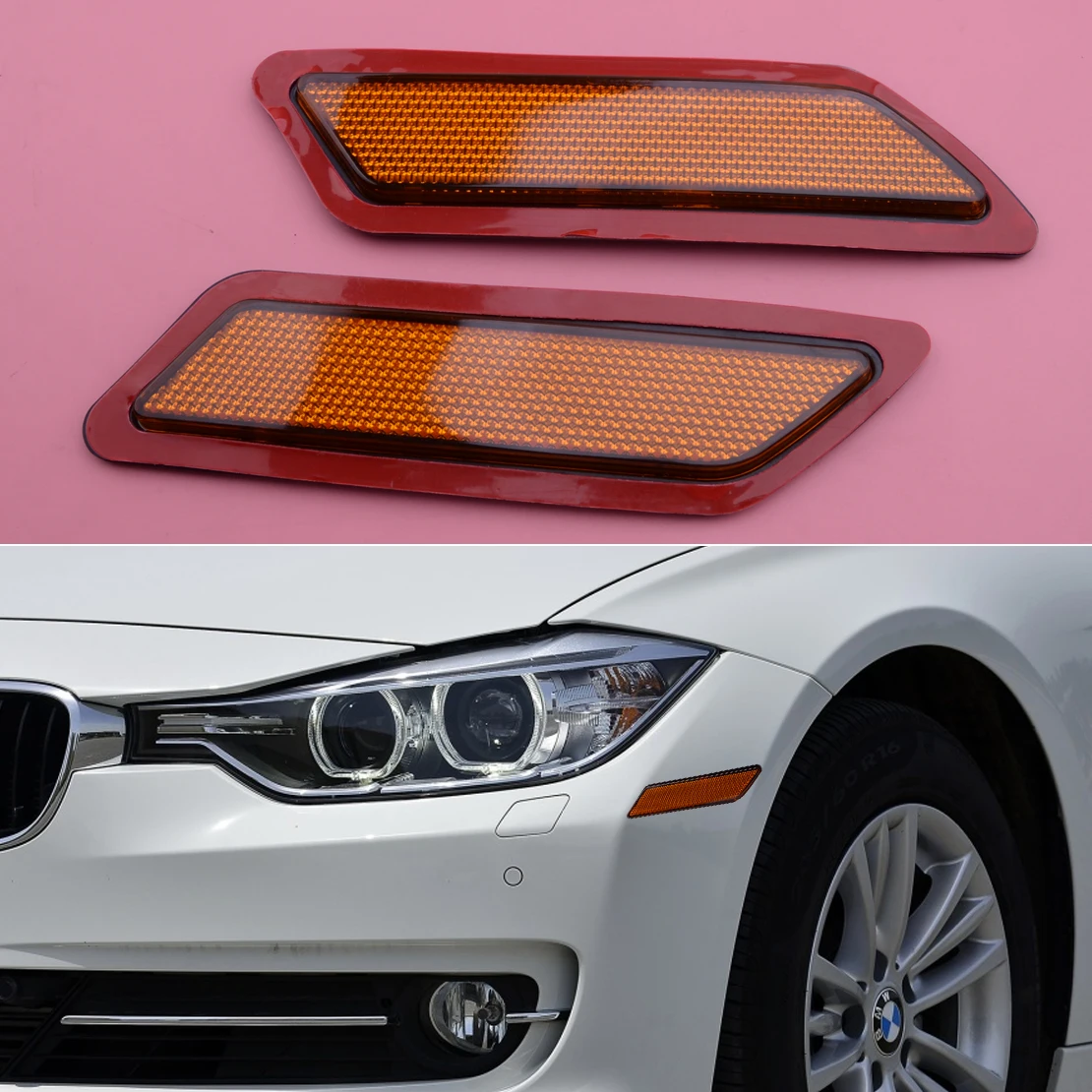 63147274521 63147274522 1 Pair Front Side Bumper Marker Reflector Light Lamp Fit for BMW 3-Series F30 2013 2014 2015 Yellow Lens
63147274521 63147274522 1 Pair Front Side Bumper Marker Reflector Light Lamp Fit for BMW 3-Series F30 2013 2014 2015 Yellow Lens